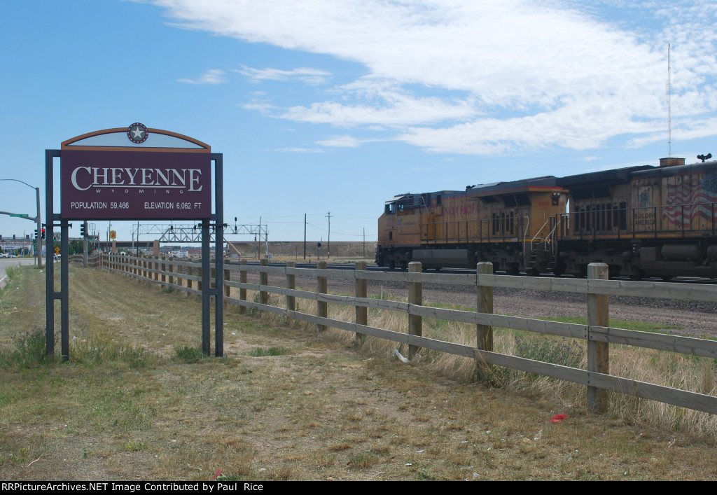 East Bound Freight Entering Cheyenne